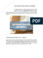 Autorretención de Renta 2021