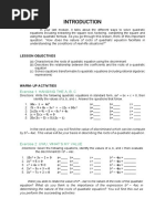 Lesson 2 Discriminant