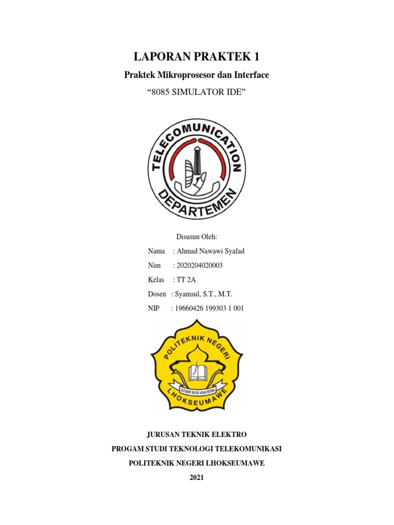 Penggunaan 8085 Simulator IDE | PDF