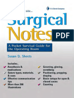 Surgical Notes, A Pocket Survival Guide For The Operating Room - Susan D. Sheets