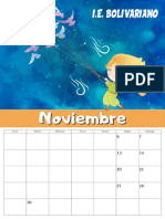 Calendario Del 2021 Noviembre