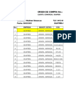 Orden de Compra Nro. 003