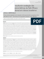 Adaptação transcultural e avaliação das propriedades psicométrica da FES, 2010