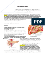 Resumen Pancreatitis Aguda