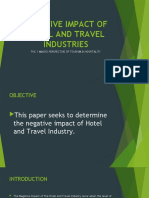 Negative Impact of Hotel and Travel Industries: THC 1 Macro Perspective of Tourism & Hospitality