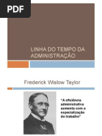 LINHA DO TEMPO DA ADMINISTRAÇÃO
