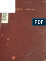 Lindsay. Isidori Hispalensis Episcopi Etymologiarum Sive Originvm Libri XX. 1911. Vol. 1.