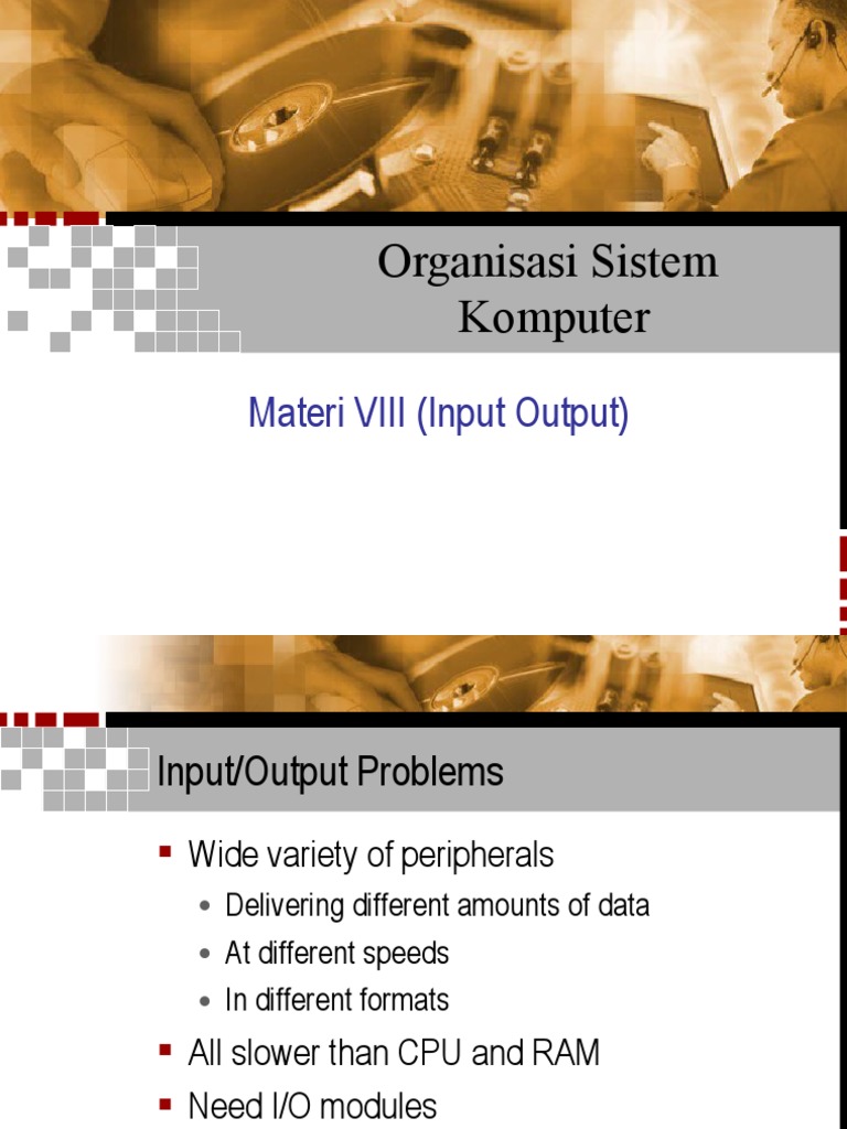 Organisasi Sistem Komputer: Materi VIII (Input Output) | PDF | Input ...