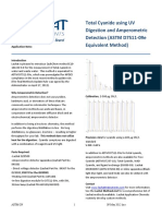 Total Cyanide Using UV Digestion and Amperometric Detection (ASTM D7511 09e Equivalent Method)