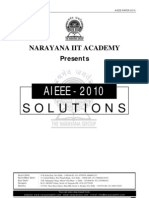 Narayana aieee 2010 solutions