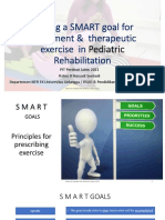 Materi PIR - DR - Dr. Ratna D. Haryadi, SP - KFR-K Pediatric Exercise SMART Goal For Movement and Therapeutic Exercise in Pediatric Rehabilitation