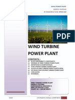 Wind Turbine Power Plant