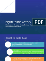 Equilibrio Ácido-Base: Regulación y Amortiguadores