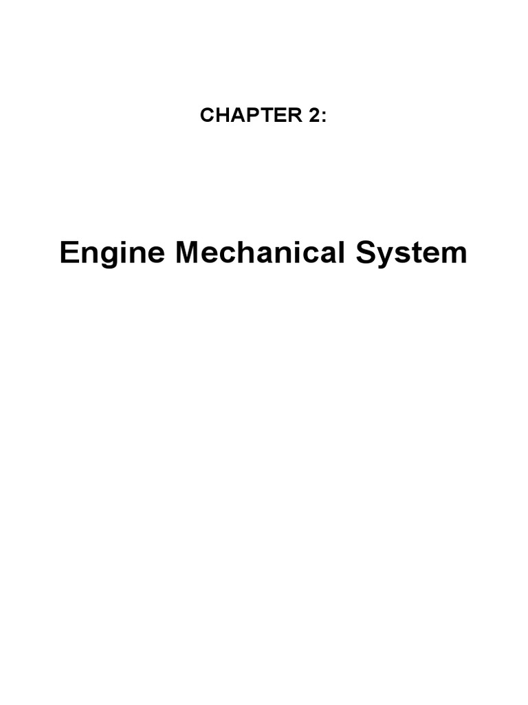 Engine Mechanical System Overview | PDF | Piston | Belt (Mechanical)