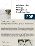 TOPIK 2. Kebijakan Dan Strategi Manajemen Kesehatan Ikan