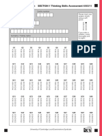 00tsa Oxford Specimen Answer Sheet