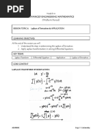 APPLICATION OF Laplace