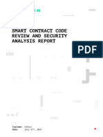 Smart Contract Code Review and Security Analysis Report: Customer: Date: July 27