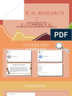 Practical Research 2 E-Notebook: Chavez, Jhoice Anne Humss 12-A Submitted To:Ma'Am Veronica Sabariaga