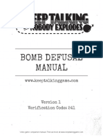 Keep Talking and Nobody Explodes Bomb Defusal Manual
