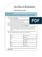 F2 Lab Work Plan & Evaluation