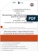 TEMA 5 ADMINISTRACIÓN DE LA CONSTRUCCIÓN