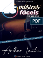 Como Tocar Violino - Ebook Songbook 25 M Sicas F Ceis No Violino