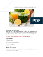 5 Receitas de Suco Detox com Benefícios