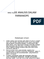 Metode Analisis Dalam Farmakope