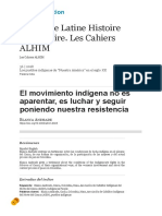 El movimiento indígena no es aparentar, es luchar y seguir poniendo nuestra resistencia