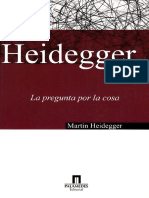 Heidegger - Cosa