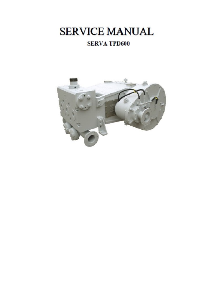 SERVA Pump Data Parts PDF