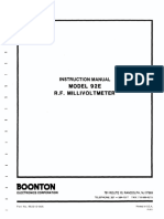 Model 92E RF Millivoltmeter Instruction Manual