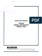 Boonton 102d Signal Generator Instruction Manual