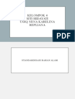 KLPK 4 Standarisasi Bahan Alam