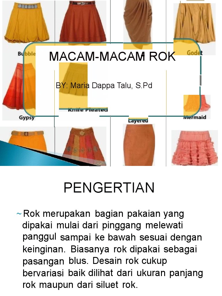 Macam-Macam Rok dan Desainnya | PDF | Griya & Taman