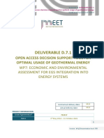 Decision Support Tool for Optimal Geothermal Energy Usage