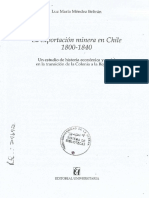 Luz María Méndez - La Exportación Minera en Chile 1800-1840
