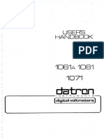 DATRON 1061A,1061,1071 User