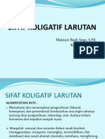 SIFAT KOLIGATIF LARUTAN-slide