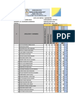 Formato Acta Notas I Edu. Fis. Octavo