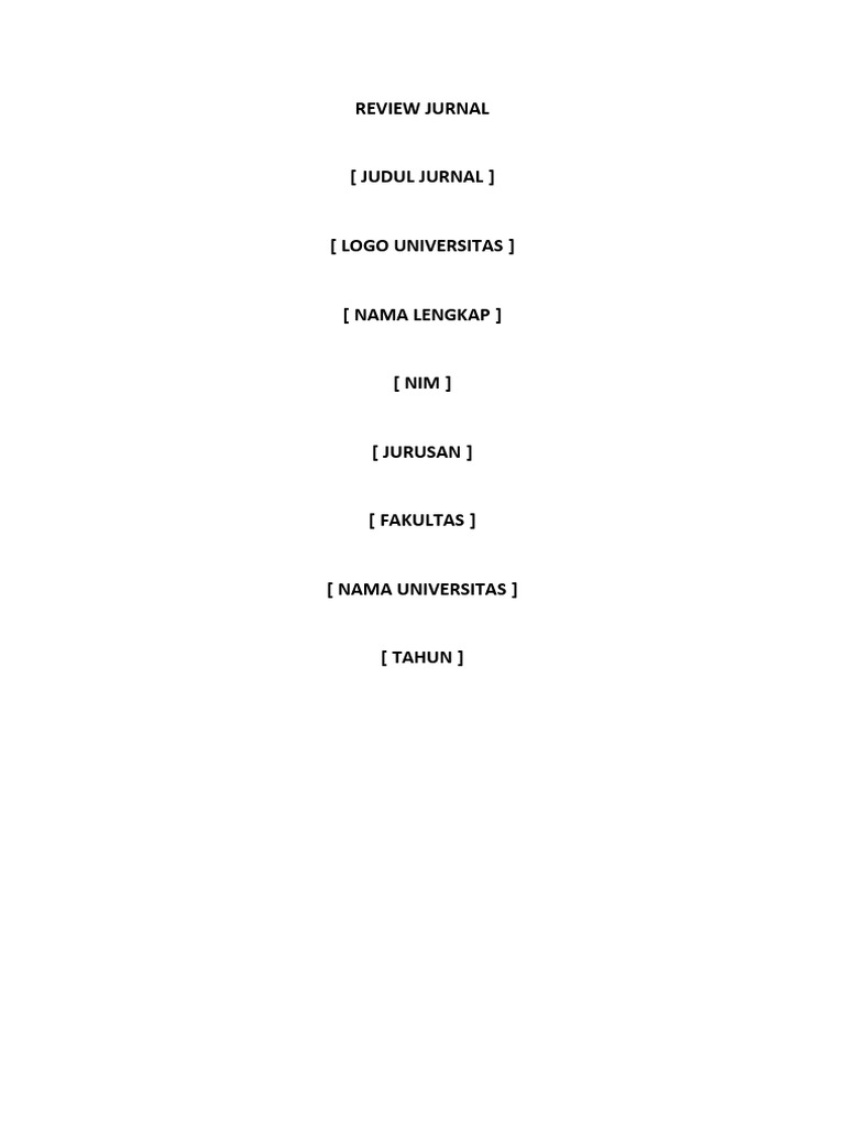 Format Sampul Jurnal | PDF