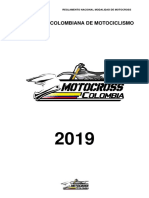Reglamento Motocross 2019