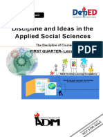 DIASS - Q1 - Mod1 - The Applied Social Sciences and The Discipline of Counseling