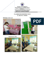 Department of Education: Classroom Disinfection