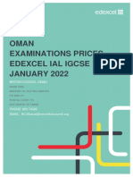 Edexcel Price List - January 2022