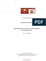 Proceeds of Crime and Anti Money Laundering Act 2009 Revised 2012