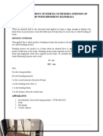 Effect of Moment of Inertia On Bending Stresses of Beams With Different Materials