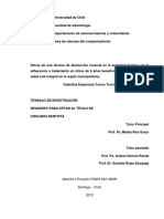 Tesis Torres 2013, Efecto de Una Técnica de Distracción Musical en La Ansiedad Dental y en La