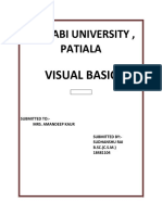 Sudhanshu Rai Visual Basic Assignment